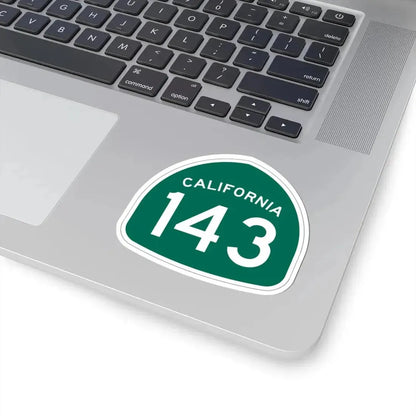California 143 (California) (Road Sign) STICKER Vinyl Kiss-Cut Decal - The Sticker Space