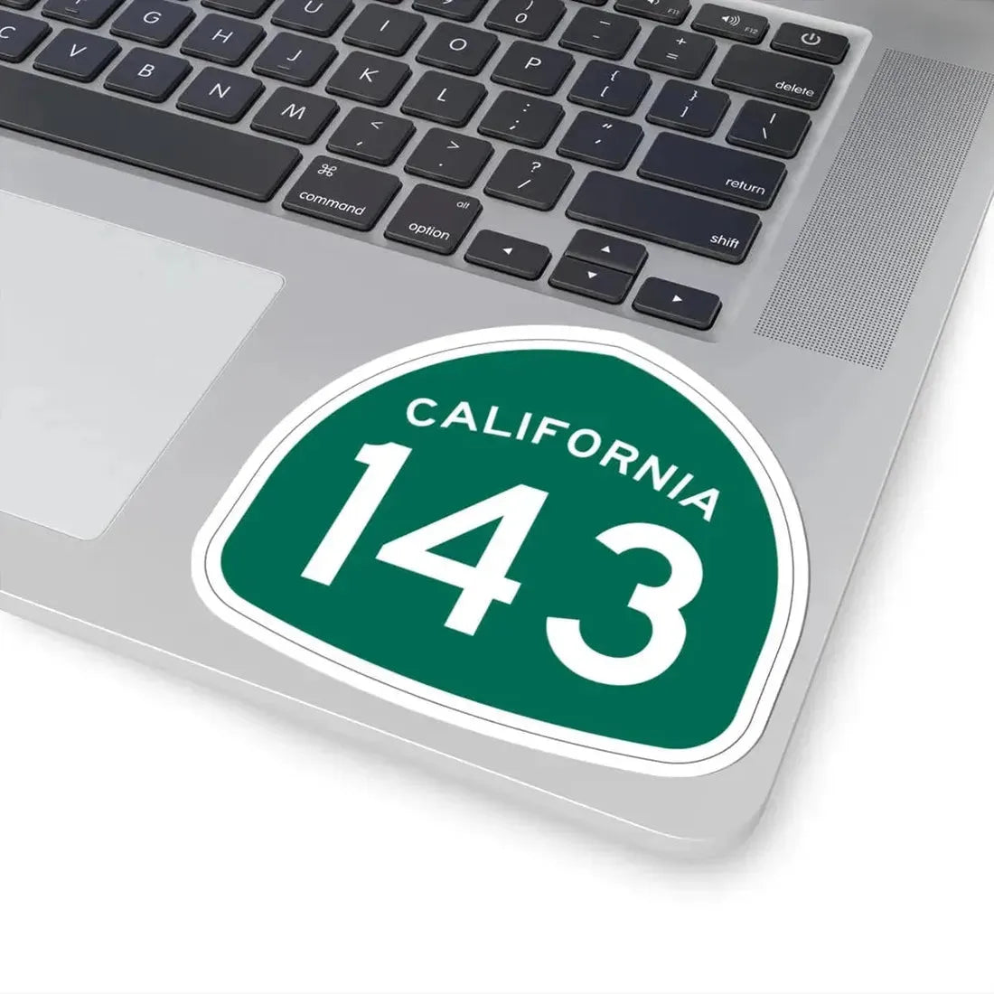 California 143 (California) (Road Sign) STICKER Vinyl Kiss-Cut Decal - The Sticker Space