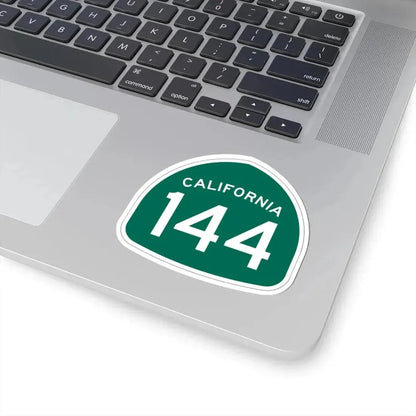 California 144 (California) (Road Sign) STICKER Vinyl Kiss-Cut Decal - The Sticker Space