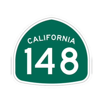 California 148 (California) (Road Sign) STICKER Vinyl Kiss-Cut Decal 2 Inch White - The Sticker Space
