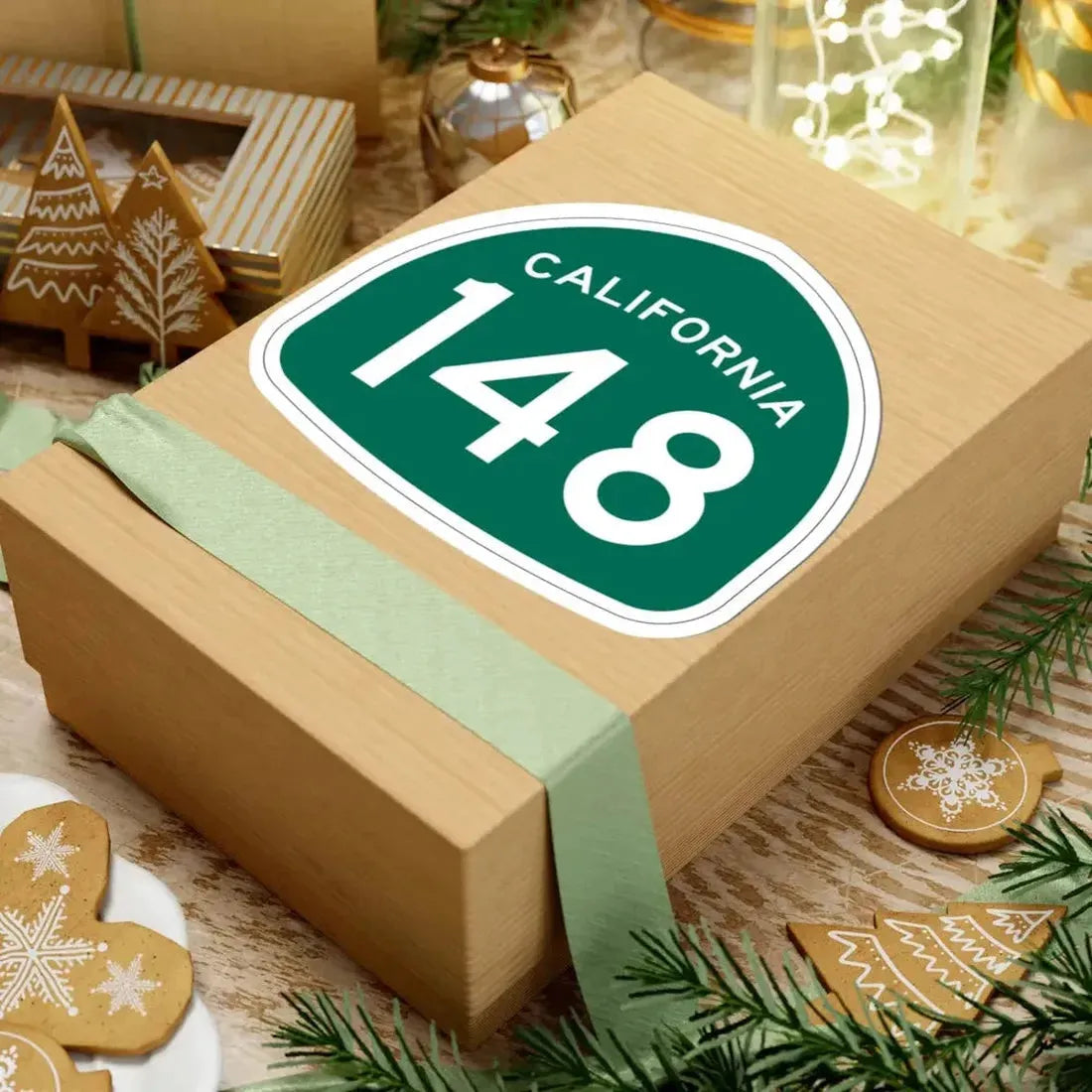 California 148 (California) (Road Sign) STICKER Vinyl Kiss-Cut Decal - The Sticker Space