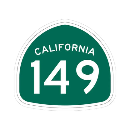 California 149 (California) (Road Sign) STICKER Vinyl Kiss-Cut Decal 4 Inch White - The Sticker Space