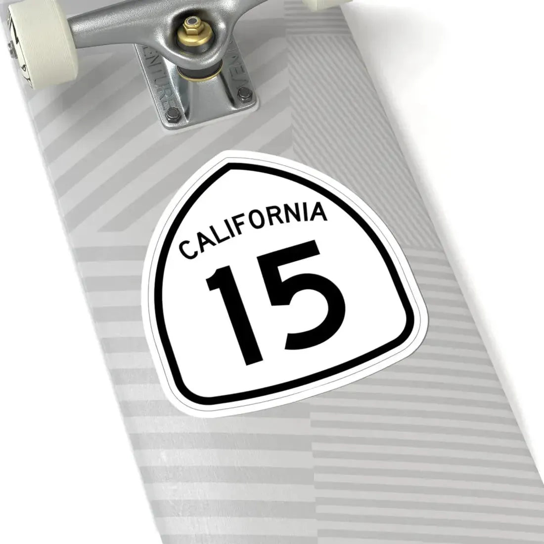 California 15 1957 (California) (Road Sign) STICKER Vinyl Kiss-Cut Decal - The Sticker Space