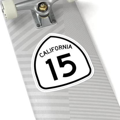 California 15 1957 (California) (Road Sign) STICKER Vinyl Kiss-Cut Decal - The Sticker Space