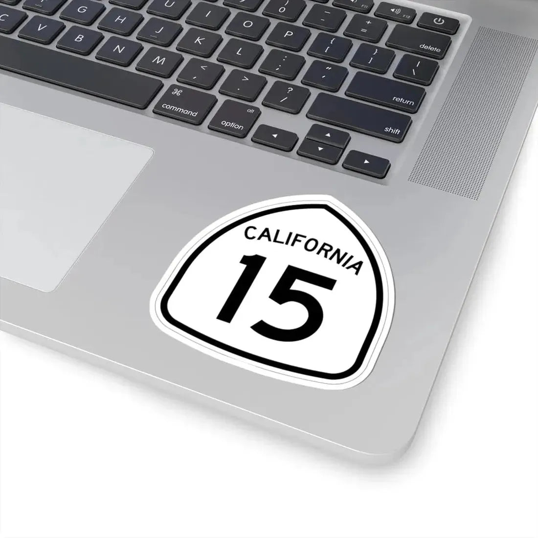 California 15 1957 (California) (Road Sign) STICKER Vinyl Kiss-Cut Decal - The Sticker Space