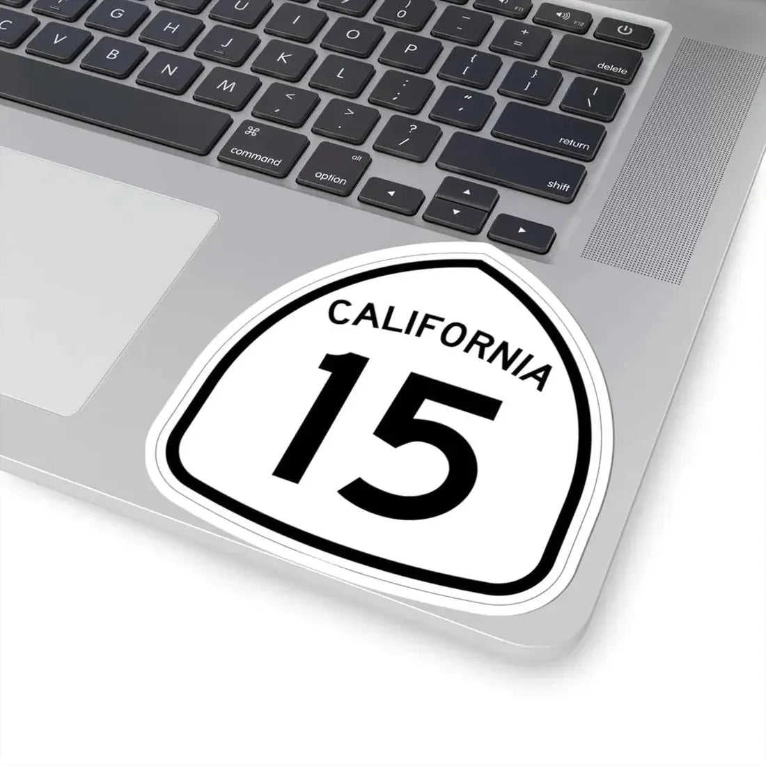 California 15 1957 (California) (Road Sign) STICKER Vinyl Kiss-Cut Decal - The Sticker Space