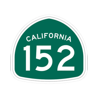 California 152 (California) (Road Sign) STICKER Vinyl Kiss-Cut Decal 3 Inch White - The Sticker Space