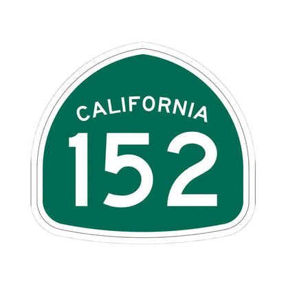 California 152 (California) (Road Sign) STICKER Vinyl Kiss-Cut Decal 4 Inch White - The Sticker Space
