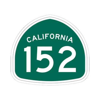 California 152 (California) (Road Sign) STICKER Vinyl Kiss-Cut Decal 6 Inch White - The Sticker Space