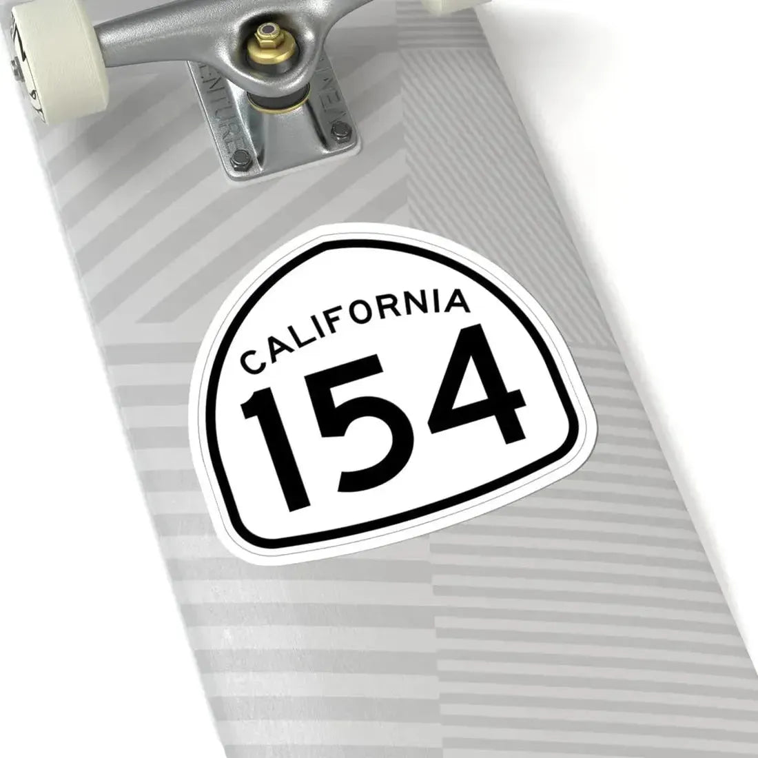 California 154 1957 (California) (Road Sign) STICKER Vinyl Kiss-Cut Decal - The Sticker Space