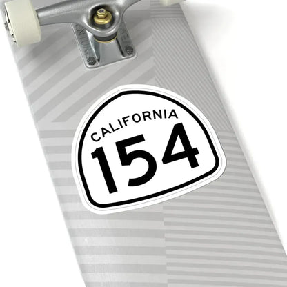 California 154 1957 (California) (Road Sign) STICKER Vinyl Kiss-Cut Decal - The Sticker Space