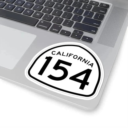 California 154 1957 (California) (Road Sign) STICKER Vinyl Kiss-Cut Decal - The Sticker Space