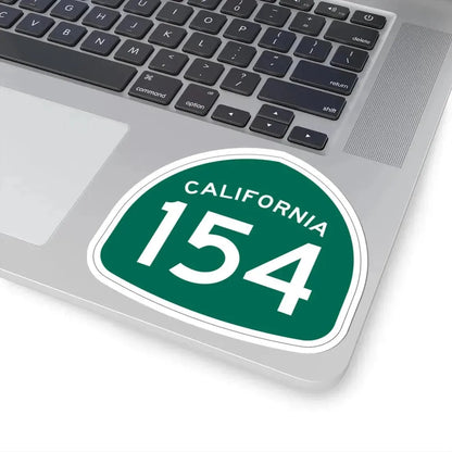 California 154 (California) (Road Sign) STICKER Vinyl Kiss-Cut Decal - The Sticker Space