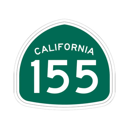 California 155 (California) (Road Sign) STICKER Vinyl Kiss-Cut Decal 6 Inch White - The Sticker Space