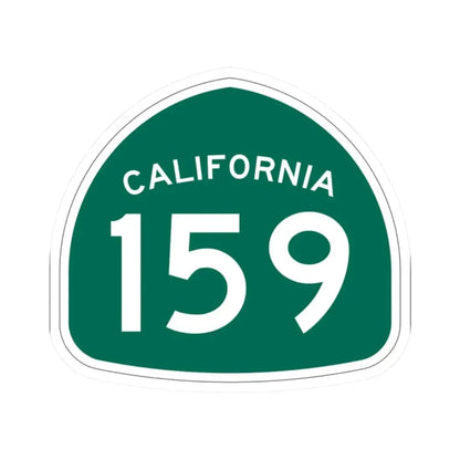 California 159 (California) (Road Sign) STICKER Vinyl Kiss-Cut Decal 2 Inch White - The Sticker Space
