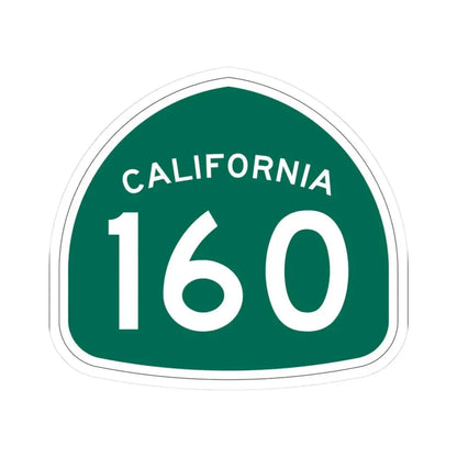 California 160 (California) (Road Sign) STICKER Vinyl Kiss-Cut Decal 3 Inch White - The Sticker Space