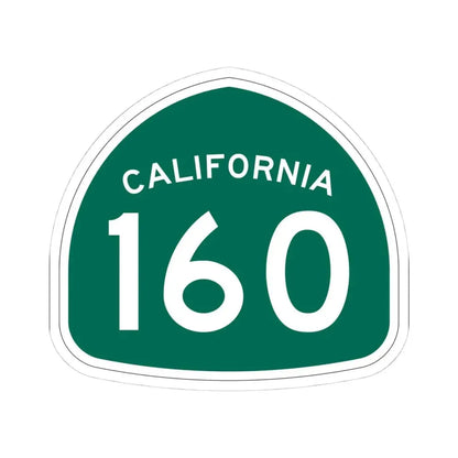 California 160 (California) (Road Sign) STICKER Vinyl Kiss-Cut Decal 4 Inch White - The Sticker Space