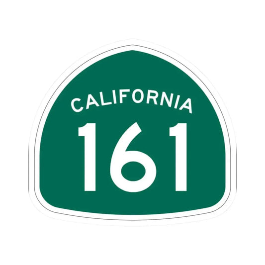 California 161 (California) (Road Sign) STICKER Vinyl Kiss-Cut Decal 2 Inch White - The Sticker Space