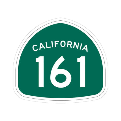California 161 (California) (Road Sign) STICKER Vinyl Kiss-Cut Decal 4 Inch White - The Sticker Space
