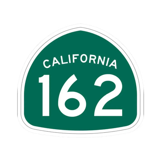 California 162 (California) (Road Sign) STICKER Vinyl Kiss-Cut Decal 2 Inch White - The Sticker Space