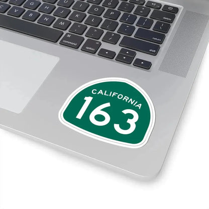 California 163 (California) (Road Sign) STICKER Vinyl Kiss-Cut Decal - The Sticker Space