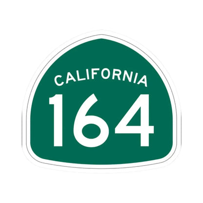 California 164 (California) (Road Sign) STICKER Vinyl Kiss-Cut Decal 2 Inch White - The Sticker Space