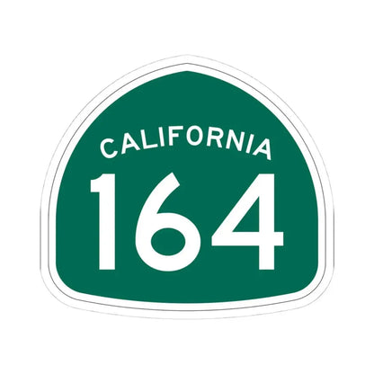 California 164 (California) (Road Sign) STICKER Vinyl Kiss-Cut Decal 4 Inch White - The Sticker Space