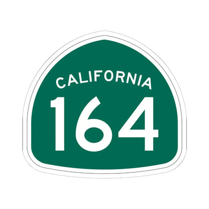 California 164 (California) (Road Sign) STICKER Vinyl Kiss-Cut Decal 6 Inch White - The Sticker Space