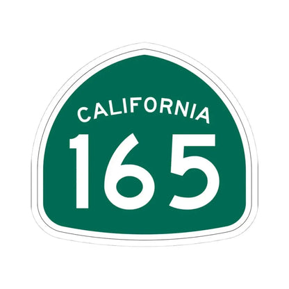 California 165 (California) (Road Sign) STICKER Vinyl Kiss-Cut Decal 4 Inch White - The Sticker Space