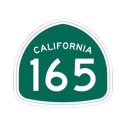 California 165 (California) (Road Sign) STICKER Vinyl Kiss-Cut Decal 6 Inch White - The Sticker Space