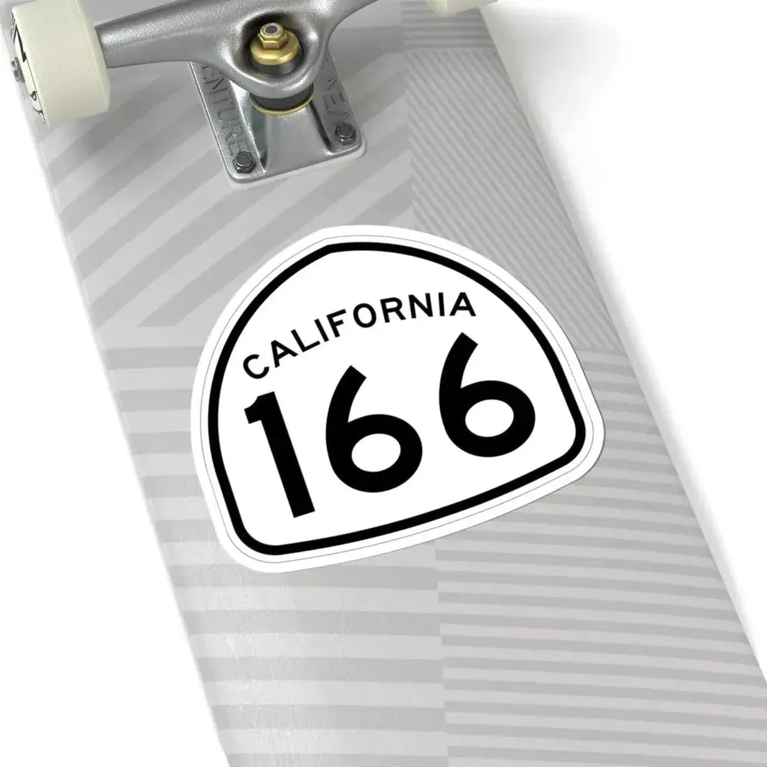 California 166 1957 (California) (Road Sign) STICKER Vinyl Kiss-Cut Decal - The Sticker Space