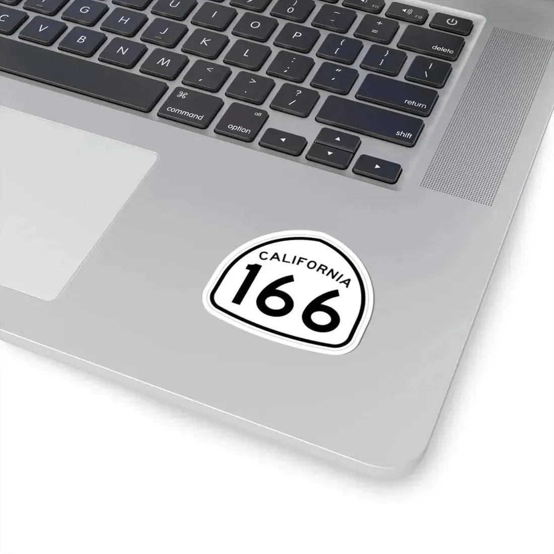 California 166 1957 (California) (Road Sign) STICKER Vinyl Kiss-Cut Decal - The Sticker Space