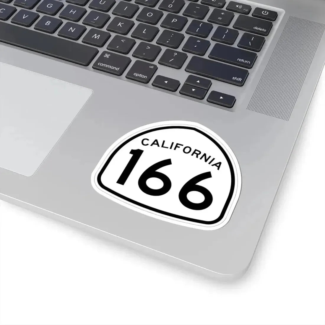 California 166 1957 (California) (Road Sign) STICKER Vinyl Kiss-Cut Decal - The Sticker Space