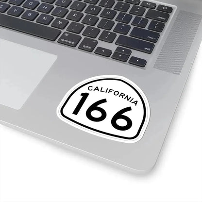 California 166 1957 (California) (Road Sign) STICKER Vinyl Kiss-Cut Decal - The Sticker Space