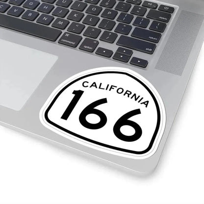 California 166 1957 (California) (Road Sign) STICKER Vinyl Kiss-Cut Decal - The Sticker Space