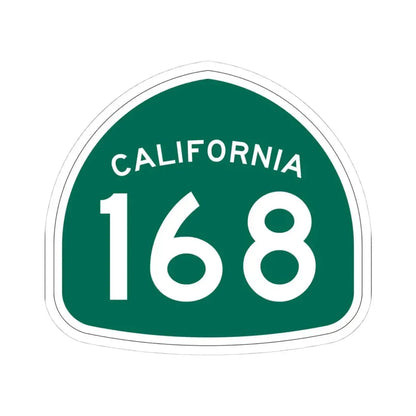 California 168 (California) (Road Sign) STICKER Vinyl Kiss-Cut Decal 4 Inch White - The Sticker Space