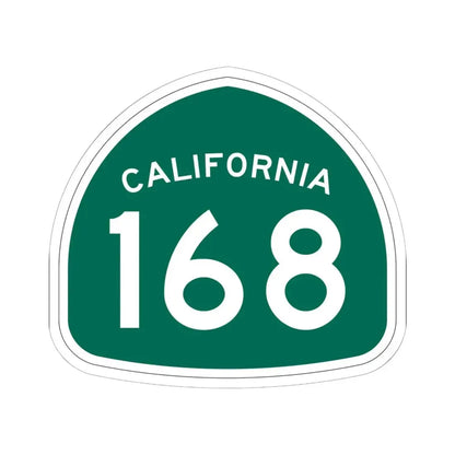 California 168 (California) (Road Sign) STICKER Vinyl Kiss-Cut Decal 6 Inch White - The Sticker Space