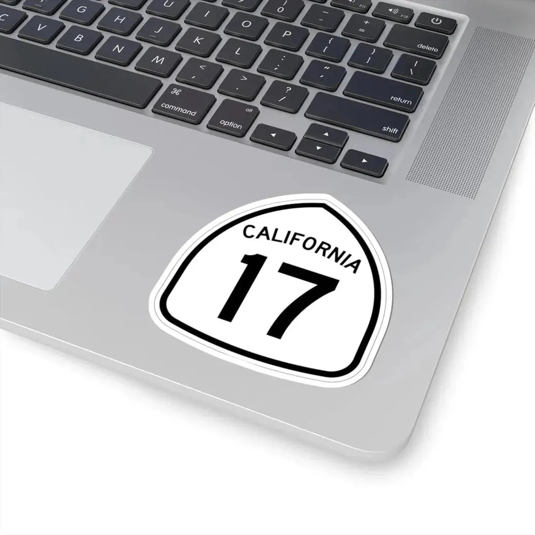 California 17 1957 (California) (Road Sign) STICKER Vinyl Kiss-Cut Decal - The Sticker Space
