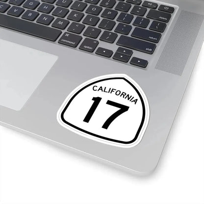 California 17 1957 (California) (Road Sign) STICKER Vinyl Kiss-Cut Decal - The Sticker Space