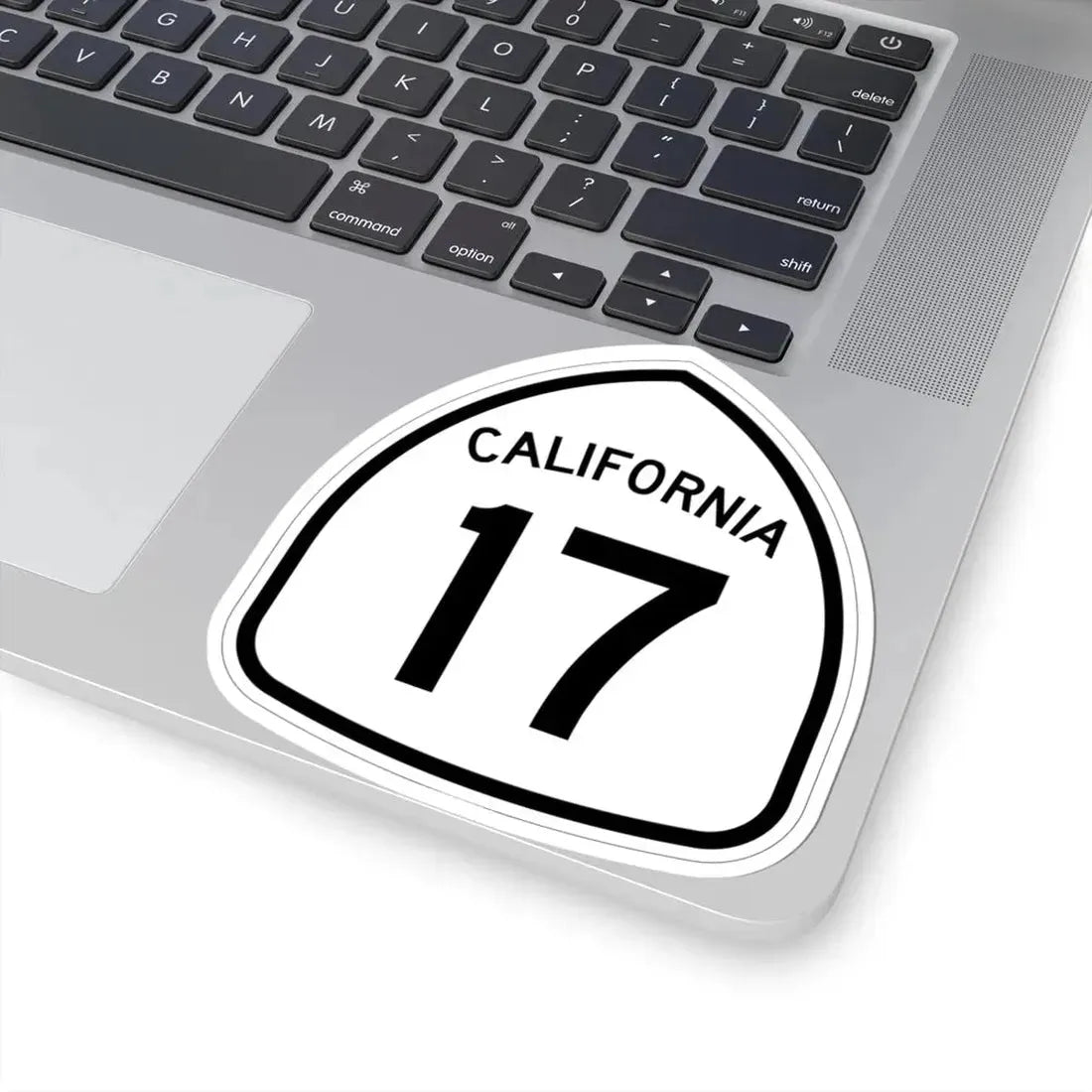 California 17 1957 (California) (Road Sign) STICKER Vinyl Kiss-Cut Decal - The Sticker Space