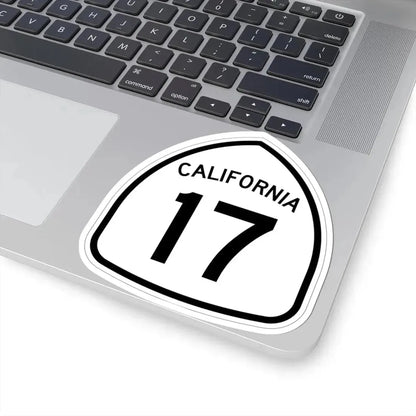 California 17 1957 (California) (Road Sign) STICKER Vinyl Kiss-Cut Decal - The Sticker Space