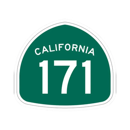 California 171 (California) (Road Sign) STICKER Vinyl Kiss-Cut Decal 2 Inch White - The Sticker Space