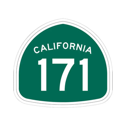 California 171 (California) (Road Sign) STICKER Vinyl Kiss-Cut Decal 6 Inch White - The Sticker Space
