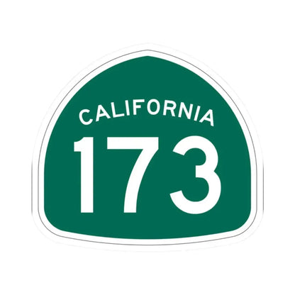 California 173 (California) (Road Sign) STICKER Vinyl Kiss-Cut Decal 2 Inch White - The Sticker Space