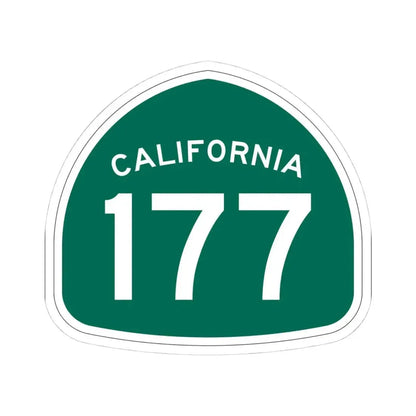 California 177 (California) (Road Sign) STICKER Vinyl Kiss-Cut Decal - The Sticker Space