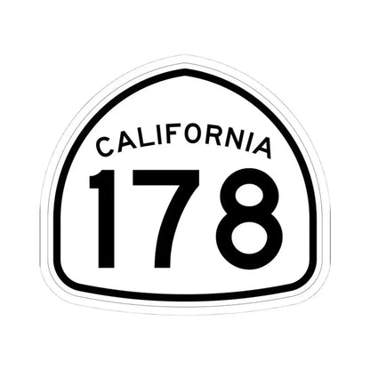 California 178 1957 (California) (Road Sign) STICKER Vinyl Kiss-Cut Decal 4 Inch White - The Sticker Space