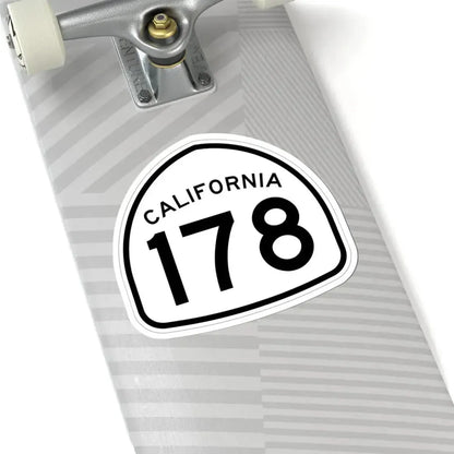 California 178 1957 (California) (Road Sign) STICKER Vinyl Kiss-Cut Decal - The Sticker Space