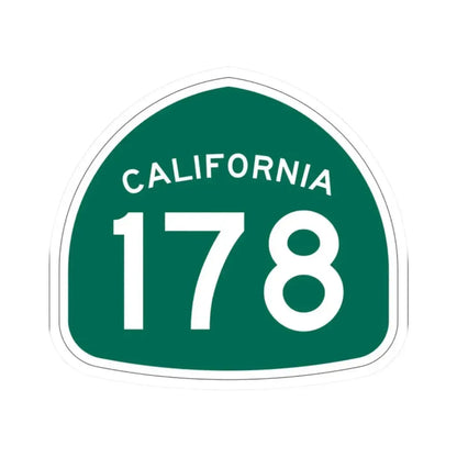 California 178 (California) (Road Sign) STICKER Vinyl Kiss-Cut Decal 2 Inch White - The Sticker Space