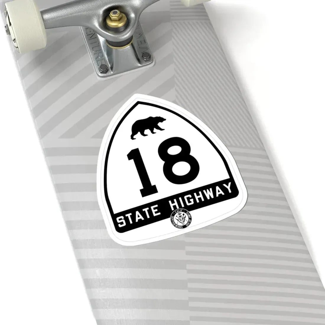 California 18 1948 (California) (Road Sign) STICKER Vinyl Kiss-Cut Decal - The Sticker Space