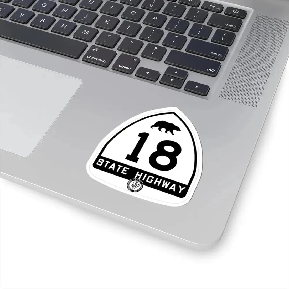 California 18 1948 (California) (Road Sign) STICKER Vinyl Kiss-Cut Decal - The Sticker Space